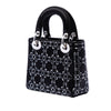 Dior Mini Velvet Cannage Strass Embellished Lady Dior Secondhand