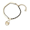 Chanel Gold Plated Chain And Faux Pearl Flap Bag Pendant Necklace Secondhand