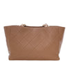 Chanel Quilted Calfskin Turnlock CC Chain Tote Secondhand