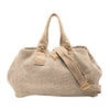 Prada Canapa Linen Satchel Secondhand