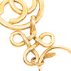 Chanel Gold Plated CC Medallion Key Ring Bag Charm Secondhand
