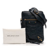 Balenciaga Lambskin Motocross Classic Phone Holder Bag Secondhand