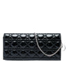 Dior Patent Cannage Lady Dior Clutch with Chain Secondhand