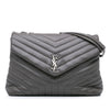 Saint Laurent Large Leather Monogram Matelasse LouLou Shoulder Bag Secondhand