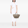 Celine Medium Croc Embossed Leather Luggage Phantom Tote Secondhand