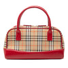 Secondhand Burberry Haymarket Check Canvas Handbag