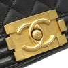 Chanel Old Medium Quilted Lambskin Boy Flap Secondhand