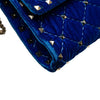 Valentino Quilted Velvet Rockstud Spike Wallet on Chain Secondhand