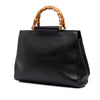 Gucci Medium Leather Bamboo Nymphaea Satchel Secondhand
