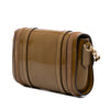 Burberry Patent and Suede Trimmed Bridle Crossbody Secondhand