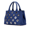 Prada Small Canvas Canapa Grommet Satchel Secondhand