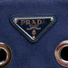 Prada Small Canvas Canapa Grommet Satchel Secondhand