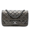 Chanel Mini Rectangular Classic Metallic Caviar Single Flap Secondhand