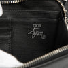 Dior Shawn Stussy Grained Calfskin Double Zip Pouch with Strap Secondhand