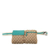 Gucci GG Canvas Web Double Pocket Belt Bag Secondhand