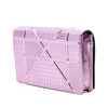 Secondhand Dior Metallic Patent Microcannage Diorama Wallet on Chain
