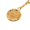 Chanel CC Gold Plated Leather Woven Chain Triple Medallion Belt Secondhand