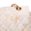 Chanel Medium Classic Printed Denim Floral Double Flap Secondhand