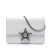 Miu Miu Smooth Leather Star Crystal Embellished Crossbody Secondhand