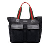 Gucci GG Canvas Web Double Pockets Tote Secondhand