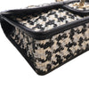 Chanel CC Woven Lambskin and Viscose Houndstooth Single Flap Secondhand
