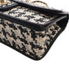 Chanel CC Woven Lambskin and Viscose Houndstooth Single Flap Secondhand