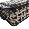 Chanel CC Woven Lambskin and Viscose Houndstooth Single Flap Secondhand