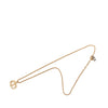 Dior Gold Plated CD Logo Pendant Necklace Secondhand