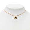Dior Gold Plated CD Logo Pendant Necklace Secondhand
