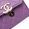 Chanel CC Quilted Lambskin Coco Card Holder on Chain Secondhand