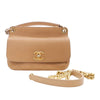 Secondhand Chanel Small Stitched Caviar CC Lock Top Handle Flap