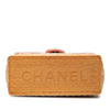 Chanel Quilted Cotton and  Jute Espadrille Chain Flap Secondhand