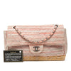 Chanel Quilted Cotton and  Jute Espadrille Chain Flap Secondhand