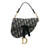 Dior Mini Oblique Canvas Saddle Bag Secondhand