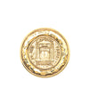 Secondhand Chanel Gold Plated 31 Rue Cambon Round Brooch