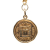 Chanel Gold Plated 31 Rue Cambon Medallion Pendant Necklace Secondhand