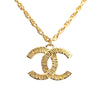 Secondhand Chanel CC Gold Plated Pendant Chain Necklace