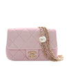 Chanel Mini Quilted  Iridescent Lambskin Pearly Flap Secondhand
