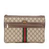 Gucci Large GG Supreme Ophidia Web Clutch Secondhand