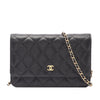 Chanel CC Quilted Caviar Wallet on Chain Secondhand