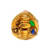 Chanel Gold Plated Gripoix Cabochon Clip On Earrings Secondhand