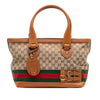 Gucci Medium GG Canvas Web Heritage Tote Secondhand
