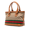 Gucci Medium GG Canvas Web Heritage Tote Secondhand