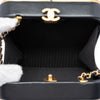 Chanel CC Lambskin and Metal Square Clutch with Chain Secondhand