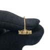 Chanel Gold Plated Rhinestone and Faux Pearl CC Star Push Back Earrings Secondhand