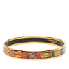 Hermès Narrow Animal Motif Enamel Bangle 62 Secondhand
