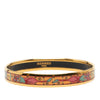 Hermès Narrow Animal Motif Enamel Bangle 62 Secondhand