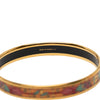 Hermès Narrow Animal Motif Enamel Bangle 62 Secondhand