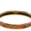 Hermès Narrow Animal Motif Enamel Bangle 62 Secondhand