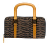 Fendi Zebra Print Canvas Twins Handbag Secondhand